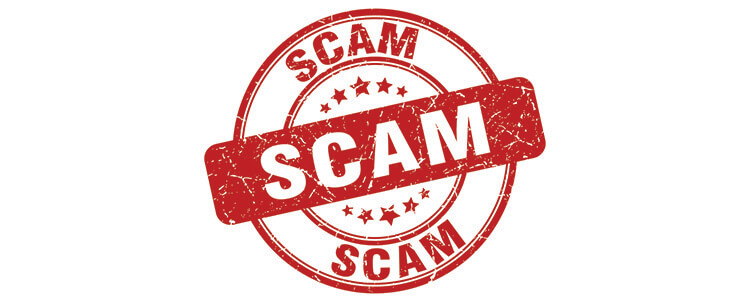 Image with the word "SCAM"