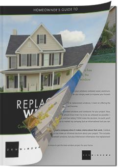 Image of a magazine titled Homeowners Guide to Replacement Windows